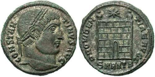  AE3 / 1 Фоллис Римская империя (27BC-395) Бронза Константин I (272 - 337)
