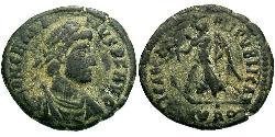  AE3 / 1 Фолліс Західна Римська імперія (285-476) Бронза Граціан  (359-383)