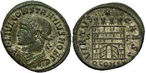  AE3 / 1 Фолліс Західна Римська імперія (285-476) Бронза Констанцій II (317 - 361)