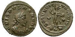  AE3 / 1 Фолліс Римська імперія (27BC-395) Бронза Крисп (305 - 326)