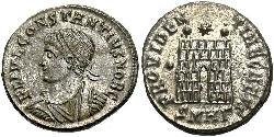  AE3 / 1 Фолліс Римська імперія (27BC-395) Бронза Констанцій II (317 - 361)