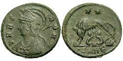  AE3 / 1 Фолліс Римська імперія (27BC-395) Бронза Костянтин I (272 - 337)