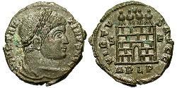  AE3 / 1 Фолліс Римська імперія (27BC-395) Бронза Костянтин I (272 - 337)