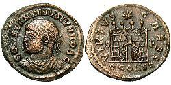  AE3 / 1 Фолліс Римська імперія (27BC-395) Бронза Констанцій II (317 - 361)