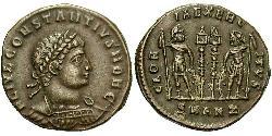  AE3 / 1 Фолліс Римська імперія (27BC-395) Бронза Констанцій II (317 - 361)