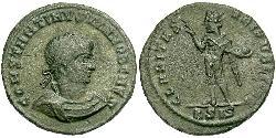  AE3 / 1 Фолліс Римська імперія (27BC-395) Бронза Констанцій II (317 - 361)
