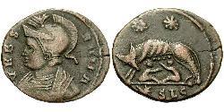  AE3 / 1 Фолліс Римська імперія (27BC-395) Бронза Костянтин I (272 - 337)