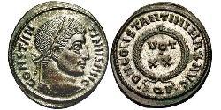  AE3 / 1 Фолліс Римська імперія (27BC-395) Бронза Костянтин I (272 - 337)