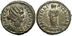  AE3 / 1 Фолліс Римська імперія (27BC-395) Бронза Флавія Максіма Фауста (289-326)