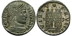  AE3 / 1 Фолліс Римська імперія (27BC-395) Бронза Костянтин I (272 - 337)