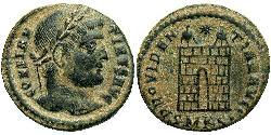  AE3 / 1 Фолліс Римська імперія (27BC-395) Бронза Костянтин I (272 - 337)