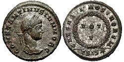 AE3 / 1 Фолліс Римська імперія (27BC-395) Бронза Констанцій II (317 - 361)