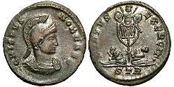 AE3 / 1 Фолліс Римська імперія (27BC-395) Бронза Крисп (305 - 326)
