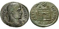  AE3 / 1 Фолліс Римська імперія (27BC-395) Бронза Костянтин I (272 - 337)
