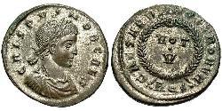  AE3 / 1 Фолліс Римська імперія (27BC-395) Бронза Крисп (305 - 326)