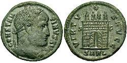  AE3 / 1 Фолліс Римська імперія (27BC-395) Бронза Костянтин I (272 - 337)