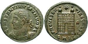  AE3 / 1 Фолліс Римська імперія (27BC-395) Бронза Констанцій II (317 - 361)