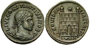  AE3 / 1 Фолліс Римська імперія (27BC-395) Бронза Констанцій II (317 - 361)