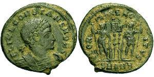  AE3 / 1 Фолліс Римська імперія (27BC-395) Бронза Констант I (320-350)