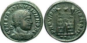  AE3 / 1 Фолліс Римська імперія (27BC-395) Бронза Констанцій II (317 - 361)