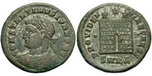  AE3 / 1 Фолліс Римська імперія (27BC-395) Бронза Костянтин I (272 - 337)