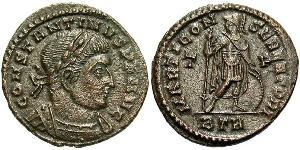  AE3 / 1 Фолліс Римська імперія (27BC-395) Бронза Костянтин I (272 - 337)