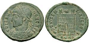  AE3 / 1 Фолліс Римська імперія (27BC-395) Бронза Крисп (305 - 326)