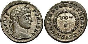  AE3 / 1 Фолліс Римська імперія (27BC-395) Бронза Крисп (305 - 326)