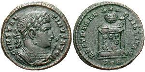  AE3 / 1 Фолліс Римська імперія (27BC-395) Бронза Костянтин I (272 - 337)