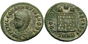  AE3 / 1 Фолліс Римська імперія (27BC-395) Бронза Констанцій II (317 - 361)