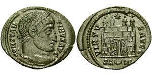  AE3 / 1 Фолліс Римська імперія (27BC-395) Бронза Костянтин I (272 - 337)