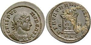  AE3 / 1 Фолліс Римська імперія (27BC-395) Бронза Крисп (305 - 326)