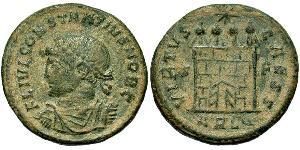  AE3 / 1 Фолліс Римська імперія (27BC-395) Бронза Констанцій II (317 - 361)