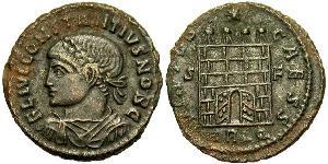  AE3 / 1 Фолліс Римська імперія (27BC-395) Бронза Констанцій II (317 - 361)