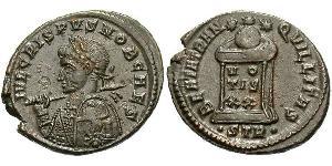  AE3 / 1 Фолліс Римська імперія (27BC-395) Бронза Крисп (305 - 326)
