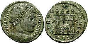  AE3 / 1 Фолліс Римська імперія (27BC-395) Бронза Костянтин I (272 - 337)
