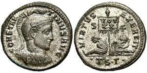  AE3 / 1 Фолліс Римська імперія (27BC-395) Бронза Костянтин I (272 - 337)