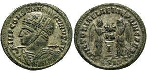  AE3 / 1 Фолліс Римська імперія (27BC-395) Бронза Костянтин I (272 - 337)