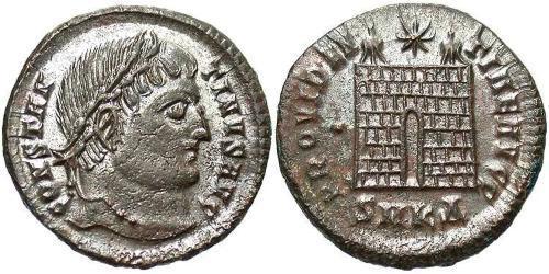  AE3 / 1 Фолліс Римська імперія (27BC-395) Бронза Костянтин I (272 - 337)