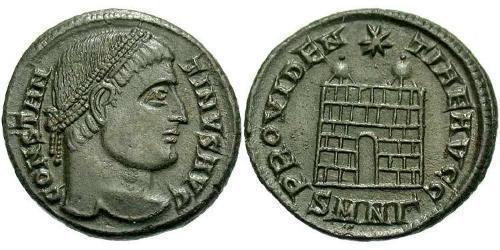  AE3 / 1 Фолліс Римська імперія (27BC-395) Бронза Костянтин I (272 - 337)