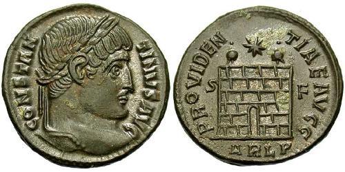 AE3 / 1 Фолліс Римська імперія (27BC-395) Бронза Костянтин I (272 - 337)