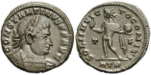  AE3 / 1 Фолліс Римська імперія (27BC-395) Бронза Костянтин I (272 - 337)