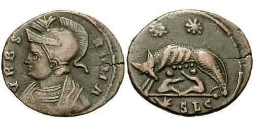  AE3 / 1 Фолліс Римська імперія (27BC-395) Бронза Костянтин I (272 - 337)
