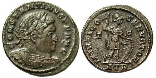  AE3 / 1 Фолліс Римська імперія (27BC-395) Бронза Костянтин I (272 - 337)