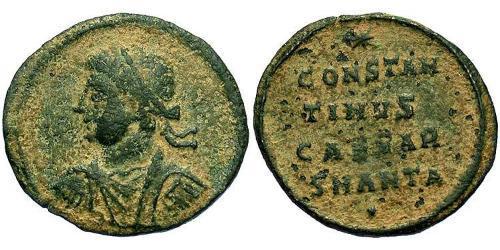  AE3 / 1 Фолліс Римська імперія (27BC-395) Бронза Констанцій II (317 - 361)