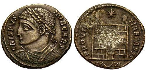  AE3 / 1 Фолліс Римська імперія (27BC-395) Бронза Крисп (305 - 326)