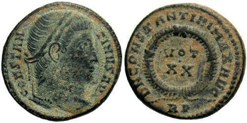  AE3 / 1 Фолліс Римська імперія (27BC-395) Бронза Костянтин I (272 - 337)