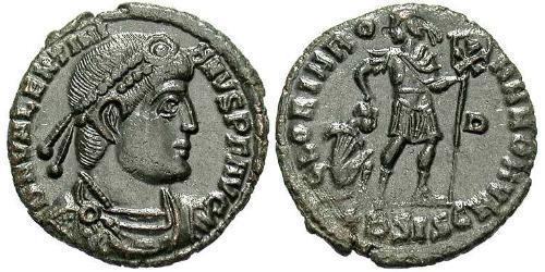  AE3 / 1 Фолліс Римська імперія (27BC-395) Бронза Валентиніан I (321-375)