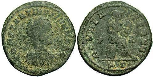  AE3 / 1 Фолліс Римська імперія (27BC-395) Бронза Констанцій II (317 - 361)