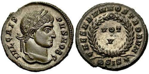  AE3 / 1 Фолліс Римська імперія (27BC-395) Бронза Крисп (305 - 326)